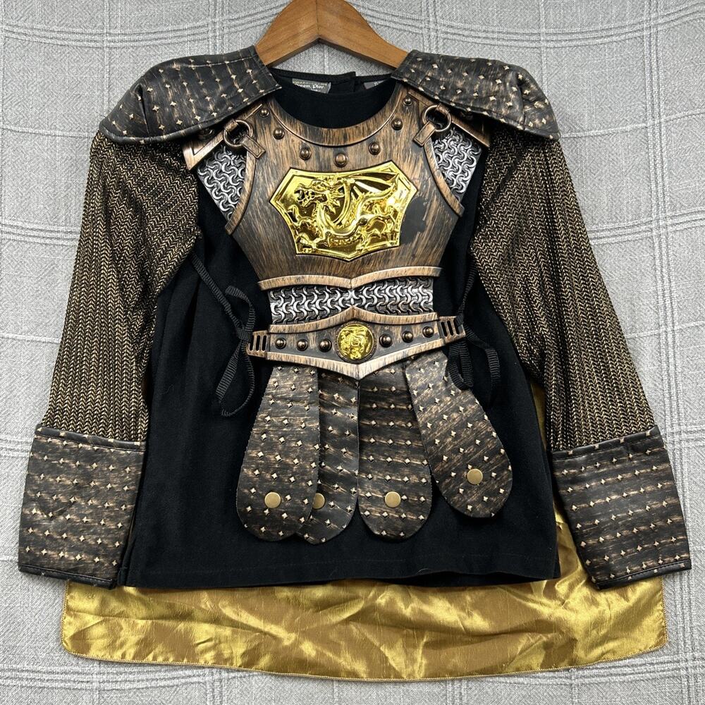 Dream Play Imagine TJX Kids Gladiator Knight Costume Size 7 Roman Armor 2pc
